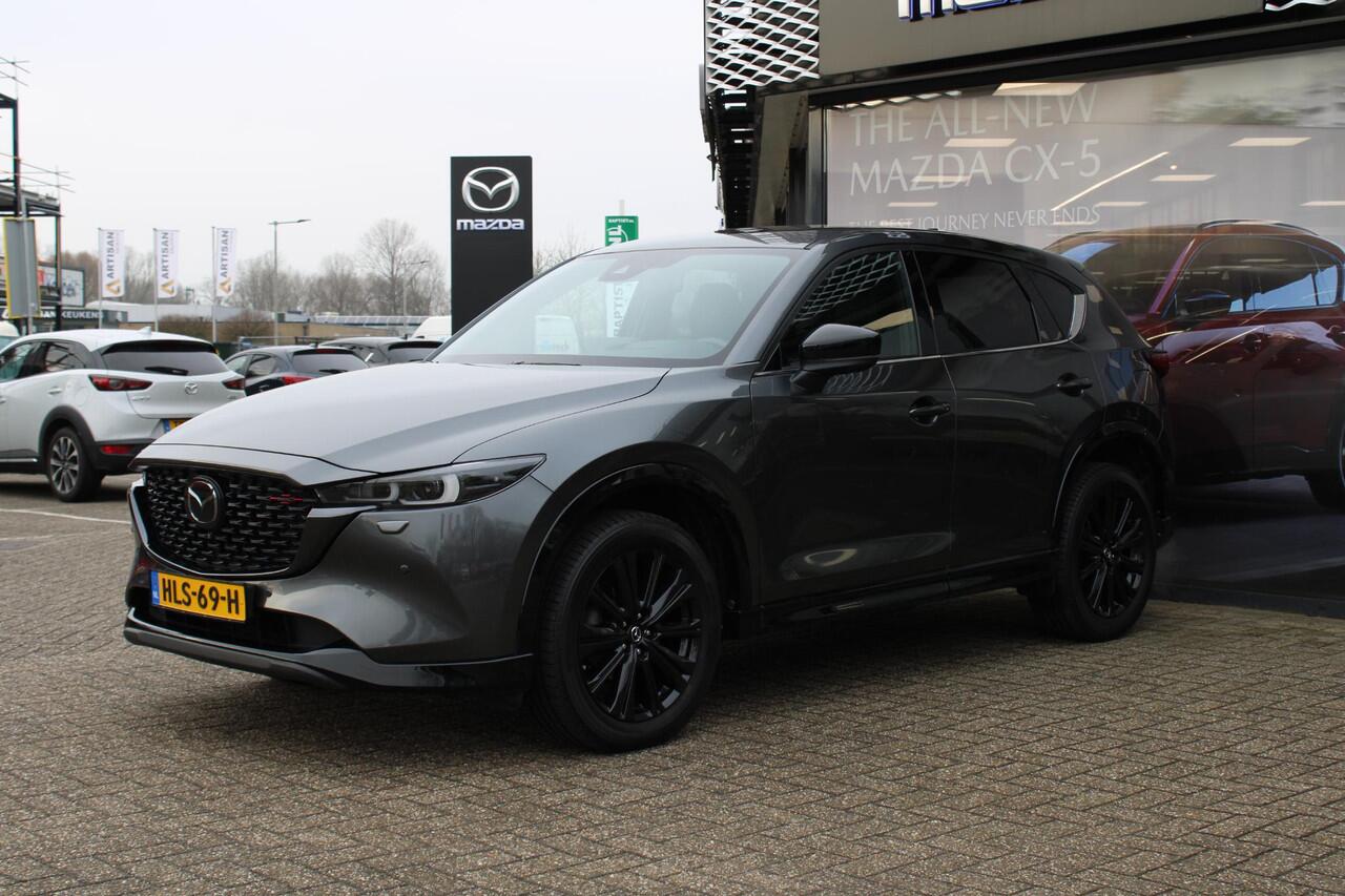Mazda CX-5 2.0 SkyActiv-G Homura , Automaat, Half Leder, Adap.Cruise, 360 Camera, Navi, Apple Carplay, Android Auto, HUD, LMV 19 Inch, Stoelverwarming, Clima, PDC, LKA