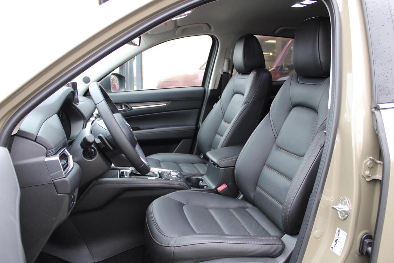Mazda CX-5 2.0 e-SkyActiv-G M Hybrid 165 Exclusive-Line , Demovoordeel ¤ 7.100-, Leder Pack, Adap.Cruise, Navi, Apple Carplay, 360 Camera, PDC, HUD, Stoelverwarming/ventilatie, 19" LMV