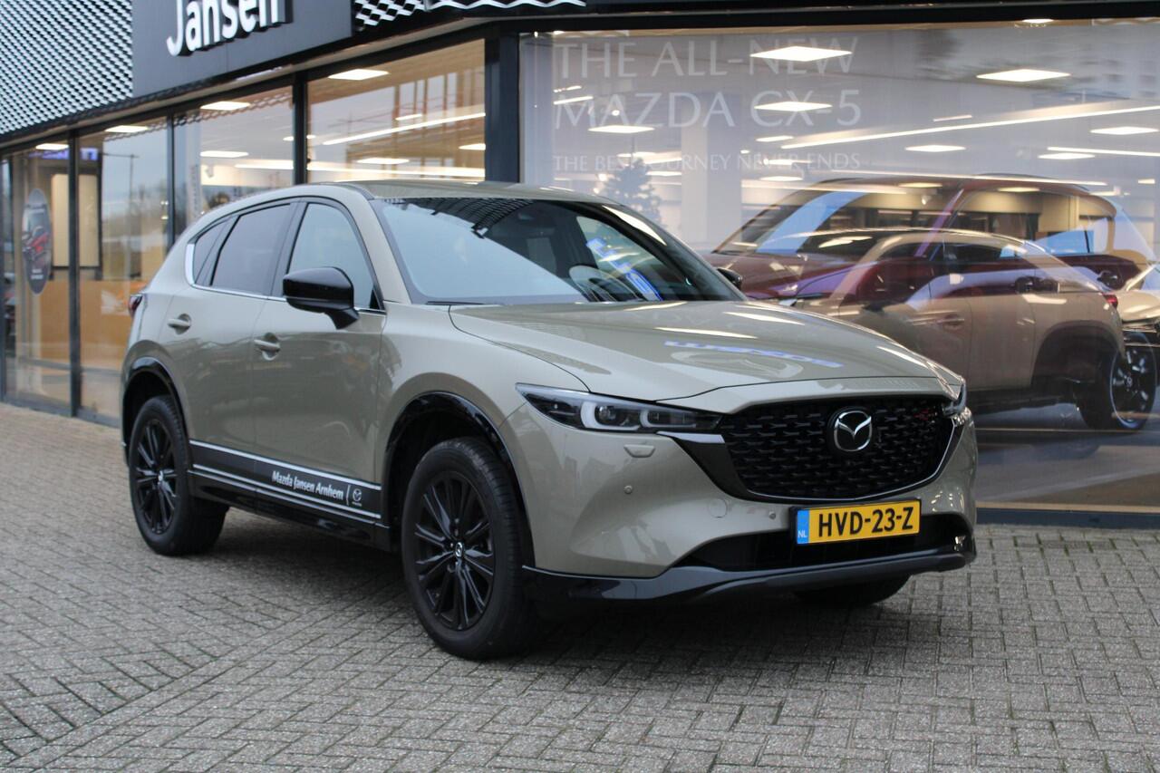 Mazda CX-5 2.0 e-SkyActiv-G M Hybrid 165 Homura , Demovoordeel ¤ 7.100-, Leder Pack, Adap.Cruise, Navi, Apple Carplay, 360 Camera, PDC, HUD, Stoelverwarming/ventilatie, 19" LMV