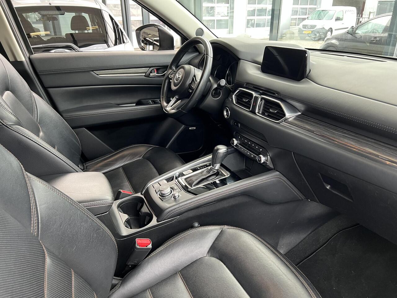 Mazda CX-5 2.0 SkyActiv-G 165 Luxury AUTOMAAT | TREKHAAK | 360gr CAMERA | EL. A.KLEP | Bose AUDIO | LEDER | STOEL VERWARMING en VENTILATIE | NED.AUTO | DELAER ONDERHOUDEN