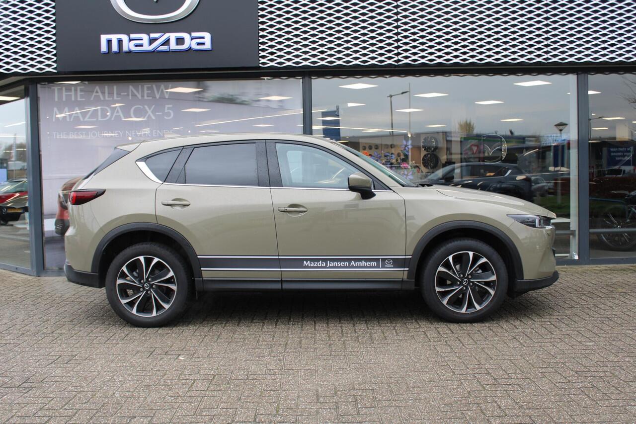 Mazda CX-5 2.0 e-SkyActiv-G M Hybrid 165 Exclusive-Line , Demovoordeel ¤ 7.100-, Leder Pack, Adap.Cruise, Navi, Apple Carplay, 360 Camera, PDC, HUD, Stoelverwarming/ventilatie, 19" LMV