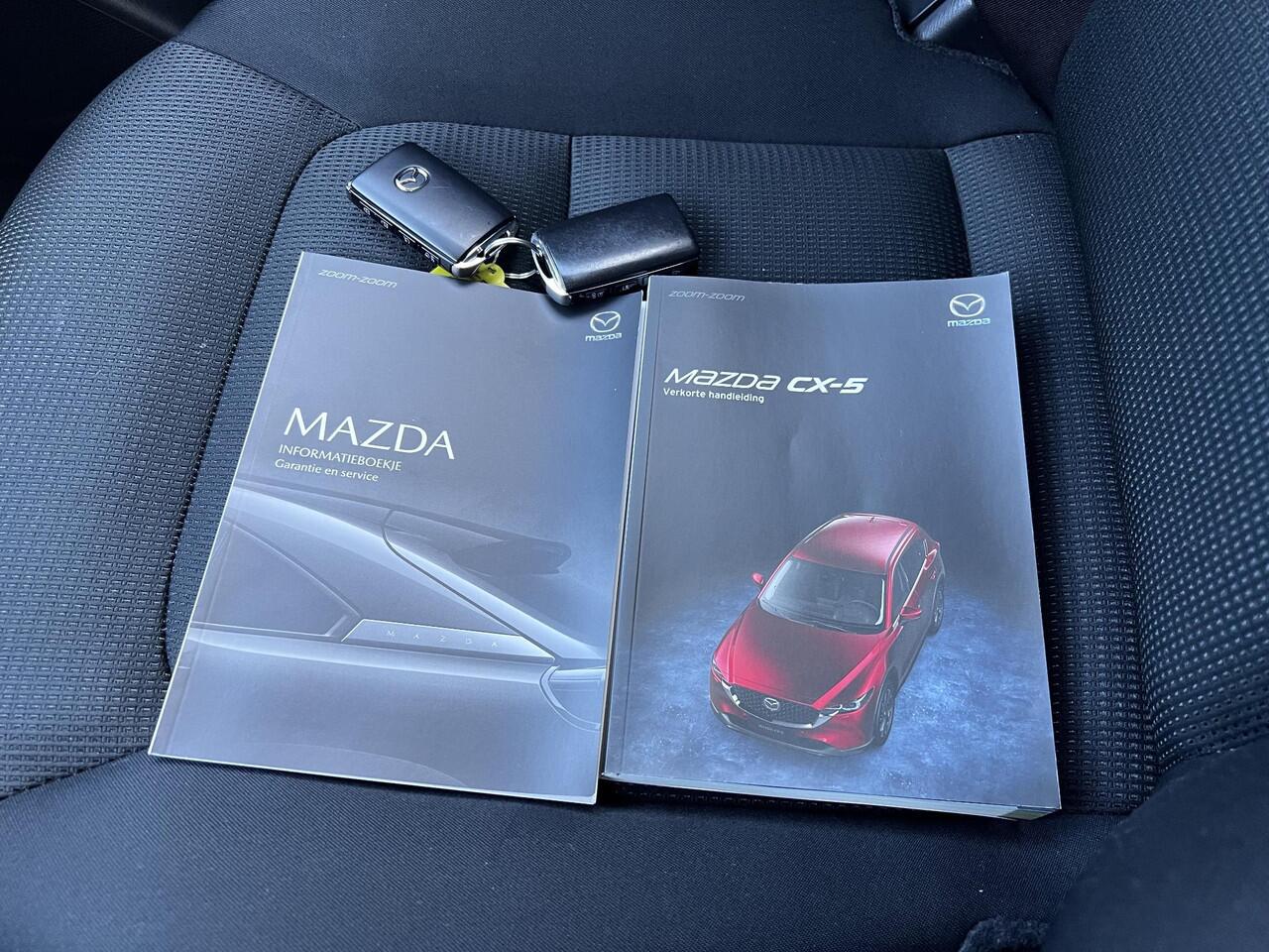 Mazda CX-5 2.0 e-SkyActiv-G M Hybrid 165 Advantage / Fabrieksgarantie tot 07-2026 / Trekhaak (2000KG) / Navigatie / Camera 360° / HUD / Elektrische klep / Apple Carplay Android / 19" wielen + All Season banden /