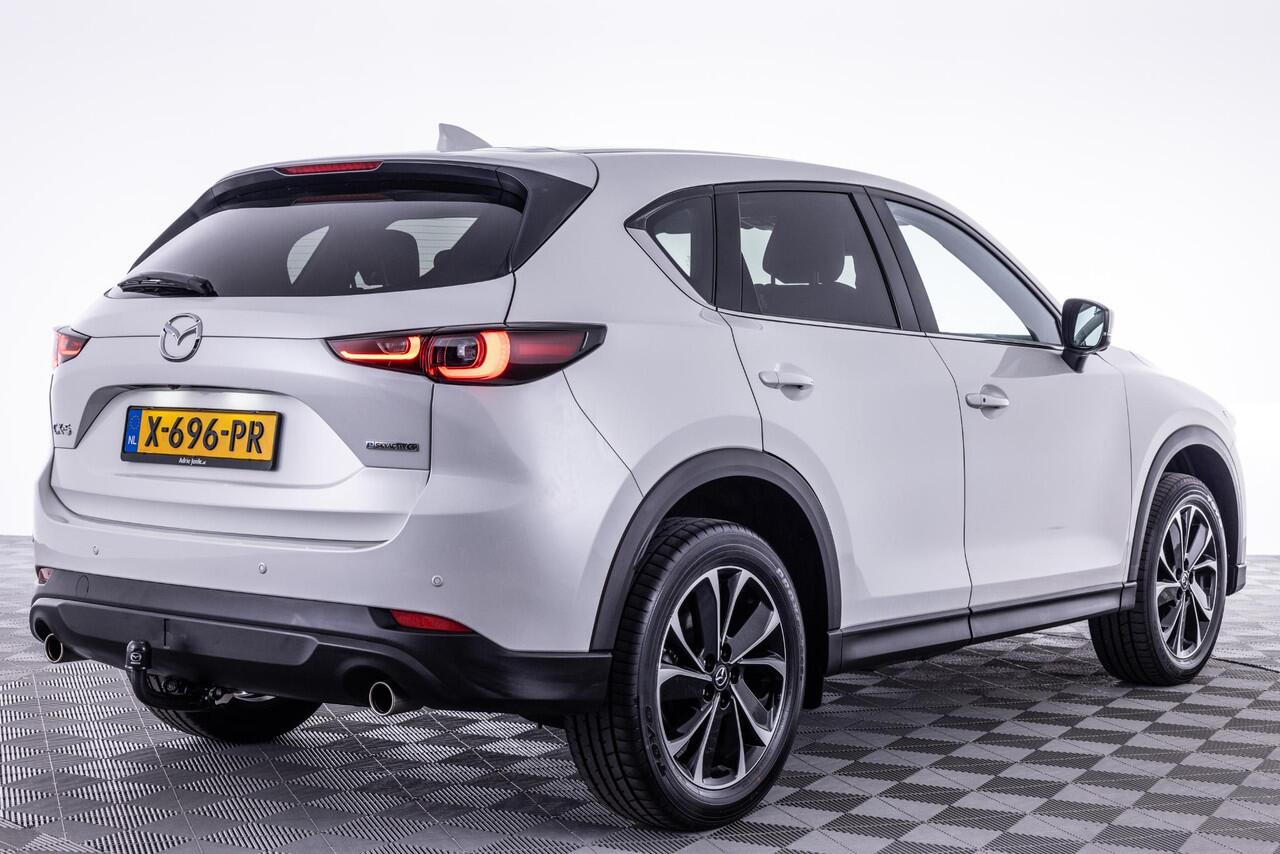 Mazda CX-5 2.0 e-SkyActiv-G M Hybrid 165 Exclusive-Line AUTOMAAT | TREKHAAK | BLACK COMFORT PACK | EL. A.KLEP | Bose AUDIO | STOEL VENTILATIE | APPLE CARPLAY/ANDROID AUTO | 2000kg TREK GEWICHT | NED. AUTO | *6JAAR GARANTIE |