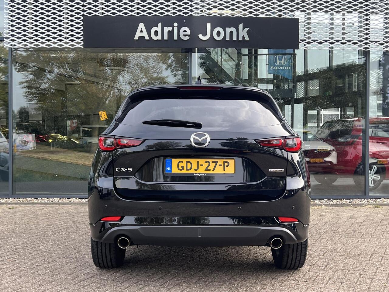 Mazda CX-5 2.0 e-SkyActiv-G M Hybrid 165 Homura AUTOMAAT | COMFORT PACK | ELEKTR.ACHTEKLEP | ELEKTR. STOELEN | 360° GRADEN CAMERA | STOEL- EN STUURVERWARMING | STOELVENTILATIE | LEDER | BOSE AUDIO |PARKEERSENSOREN V+A | NED. AUTO |