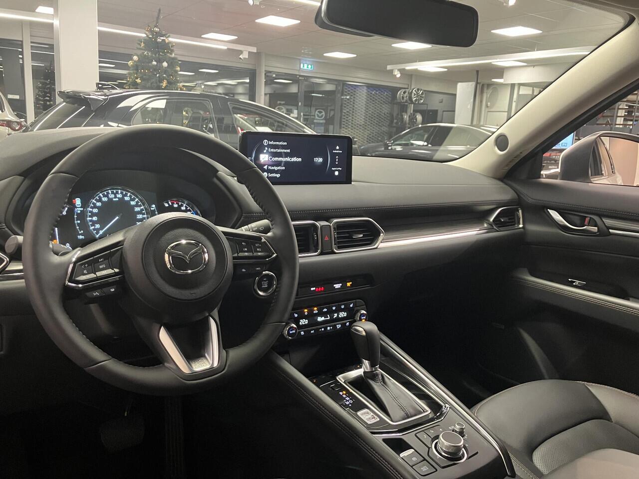 Mazda CX-5 2.0 e-SkyActiv-G M Hybrid 165 Exclusive-Line , Nieuwe Auto, 10 KM, Registratievoordeel ¤ 5.000-, Leder Pack, Adap.Cruise, Navi, Apple Carplay, 360 Camera, PDC, HUD, Stoelverwarming/ventilatie, 19" LMV