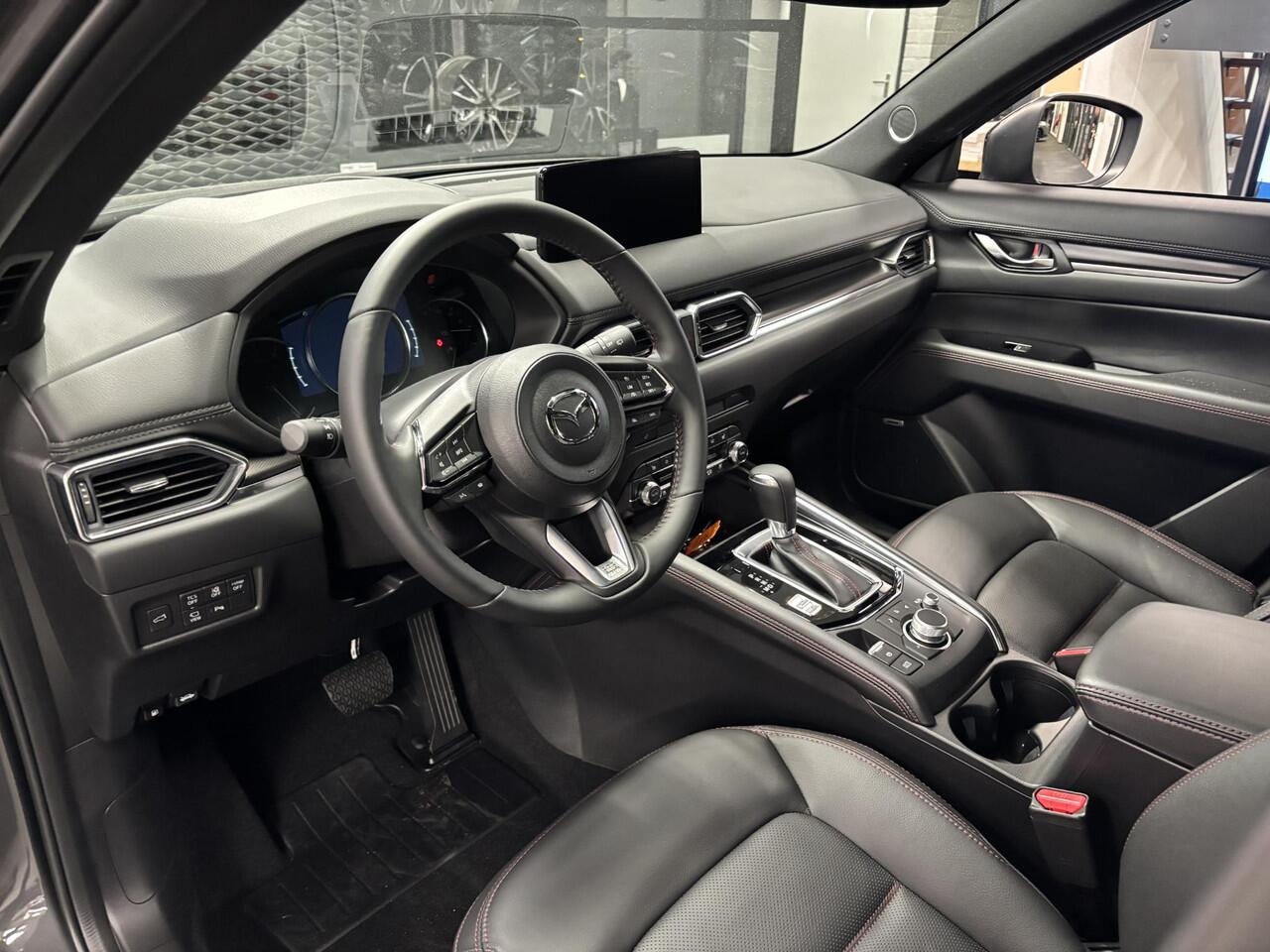 Mazda CX-5 2.0 e-SkyActiv-G M Hybrid 165 Homura , Nieuwe Auto, 10 KM, Registratievoordeel ¤ 5.000-, Leder Pack, Adap.Cruise, Navi, Apple Carplay, 360 Camera, PDC, HUD, Stoelverwarming/ventilatie, 19" LMV