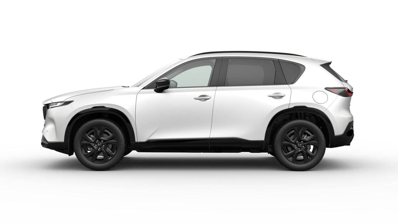 Mazda CX-5 Homura - Zwart lederen interieur | 19-inch lichtmetalen velgen, Black | Alarmsysteem | Automatisch dimmende binnenspiegel met randloos design