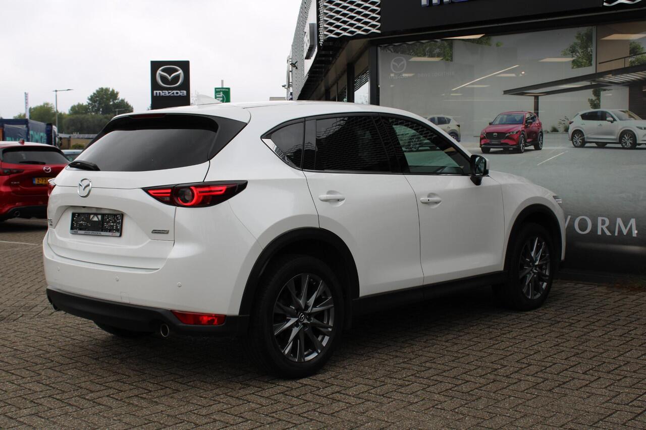 Mazda CX-5 2.5 4WD SkyActiv-G 194 Signature , Automaat, Trekhaak, Adap. Cruise, 360 Camera, Stoelverwarming, Stoelverkoeling, Stuurverwarming, LMV 19 Inch, Bose, HUD, Navi, Apple Carplay, LKA, Clima, AWD