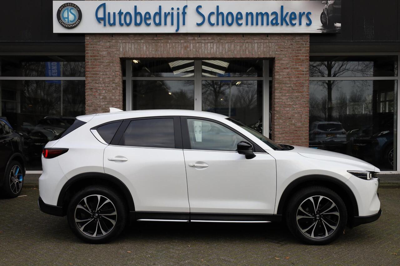 Mazda CX-5 2.0 e-SkyActiv-G M Hybrid 165 Newground HUD CARPLAY LEER/ALCANTARA 360-CAMERA STOEL/STUURVERW. ELEC.KLEP/STOEL LANE-ASSIST HILL-HOLD KEYLESS CRUISE CLIMA DAB 2XPDC 19''LMV