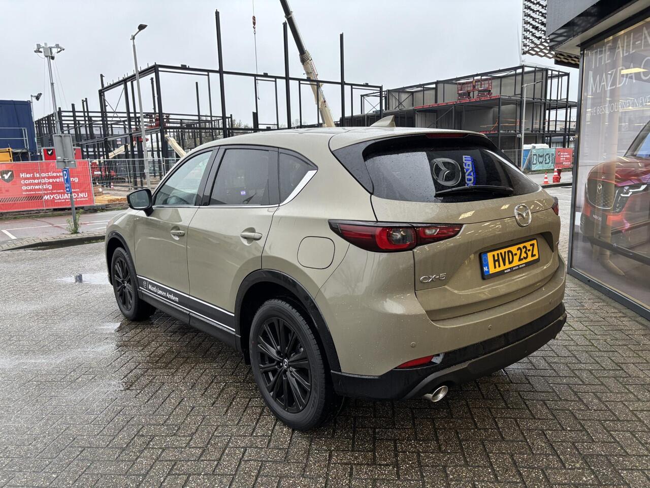 Mazda CX-5 2.0 e-SkyActiv-G M Hybrid 165 Homura , Demovoordeel ¤ 5.000-, Leder Pack, Adap.Cruise, Navi, Apple Carplay, 360 Camera, PDC, HUD, Stoelverwarming/ventilatie, 19" LMV