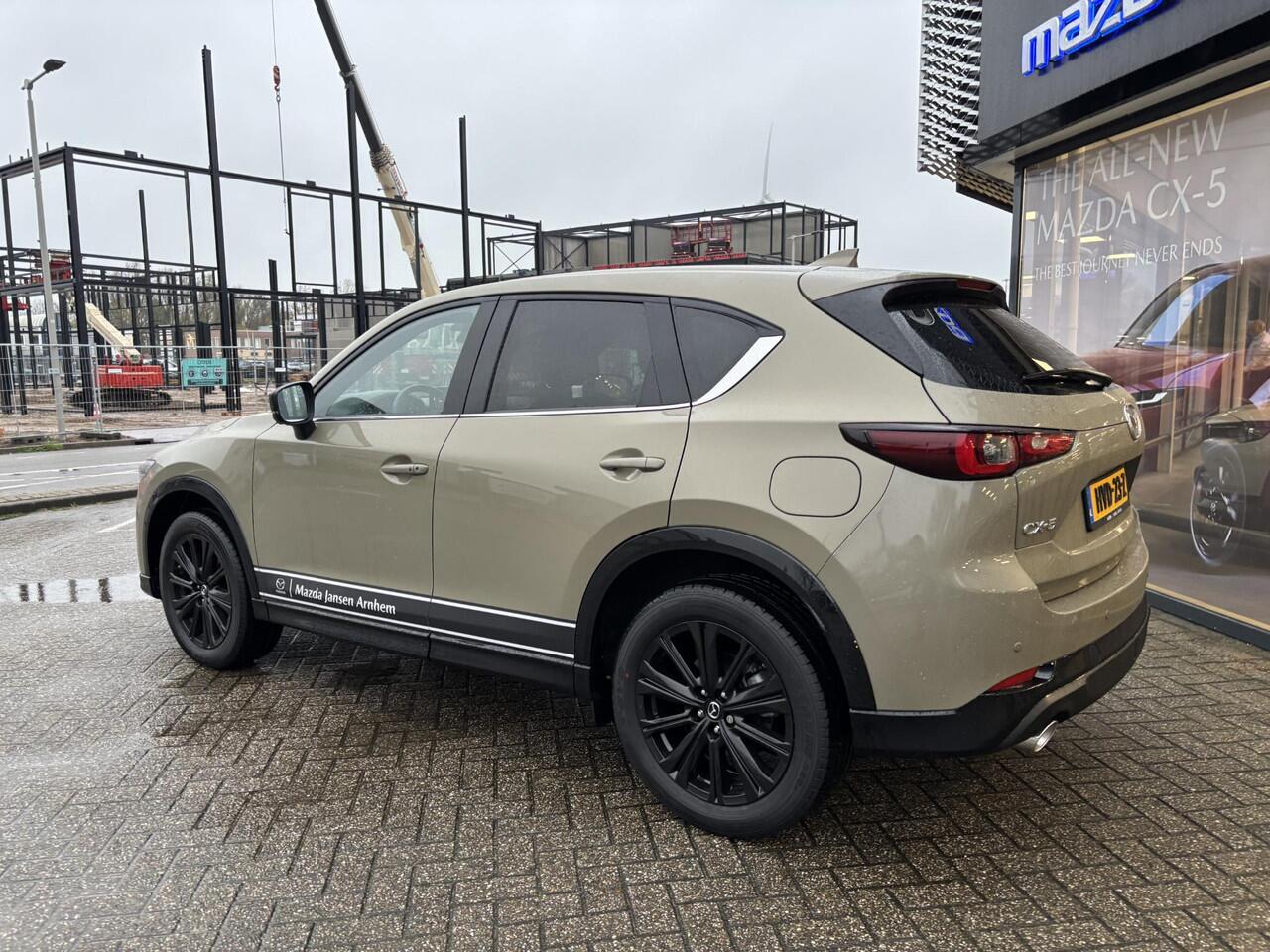 Mazda CX-5 2.0 e-SkyActiv-G M Hybrid 165 Homura , Demovoordeel ¤ 5.000-, Leder Pack, Adap.Cruise, Navi, Apple Carplay, 360 Camera, PDC, HUD, Stoelverwarming/ventilatie, 19" LMV