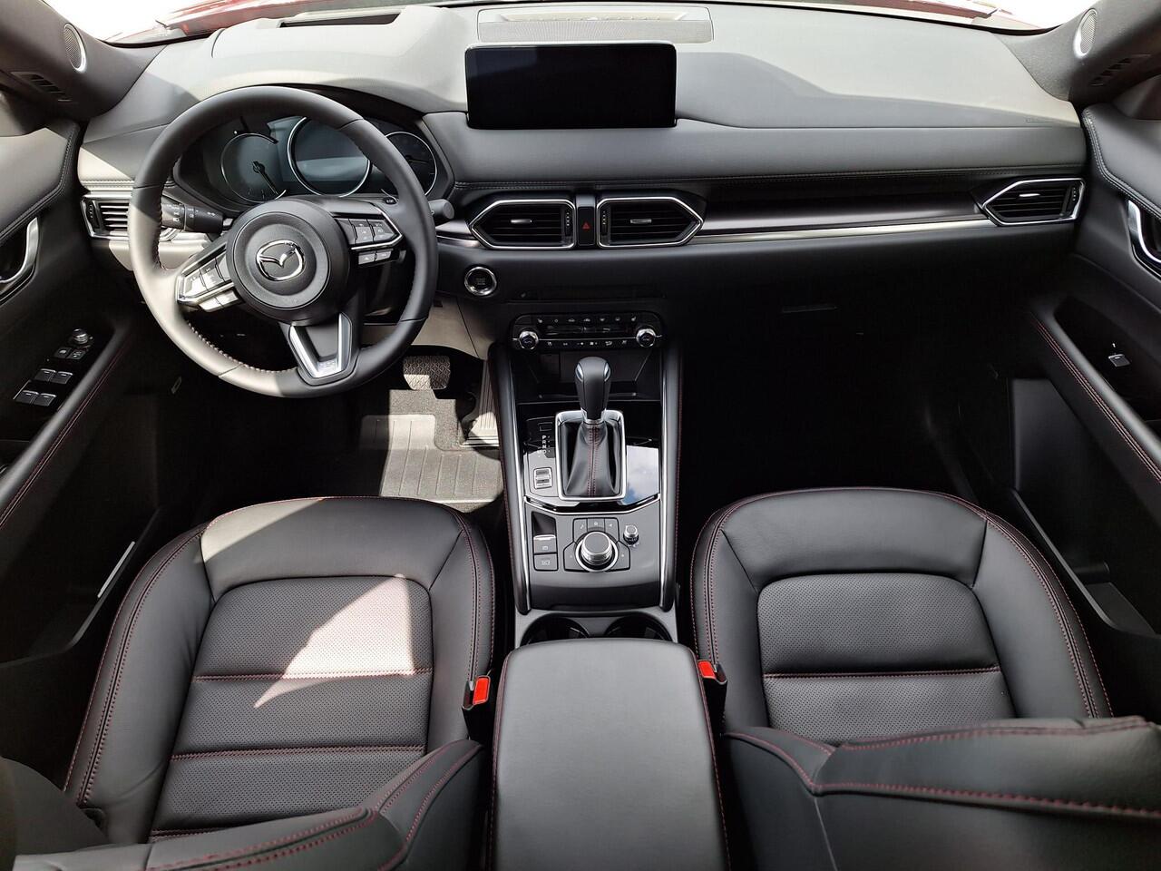 Mazda CX-5 2.0 e-SkyActiv-G M Hybrid 165 Homura ¤ 7.500,- korting | Schuif/kanteldak | Elektrische stoelen met geheugenstand | Stoelkoeling en Verwarming | Stuurverwarming | 360 Camera | Bose | Adaptieve cruise control | Head-up Display |