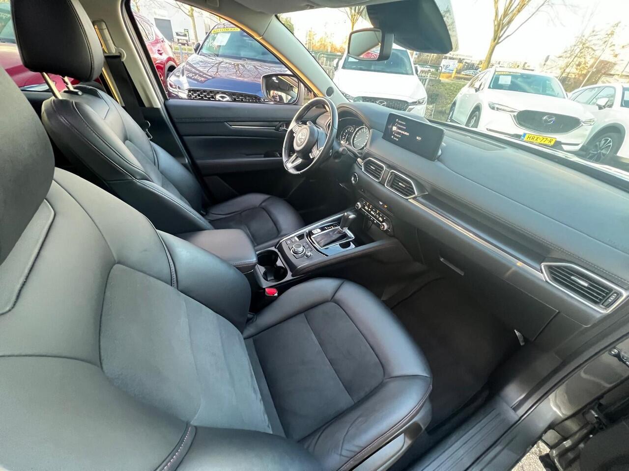 Mazda CX-5 2.0 SkyActiv-G 165 Sportive AUTOMAAT | 360 CAMERA | El.A.KLEP | ADAPTIVE CRUISE | HEAD-UP DISPLAY | LEDER/ALCANTARA | Bose AUDIO | STOEL- en STUURVERWARMING |