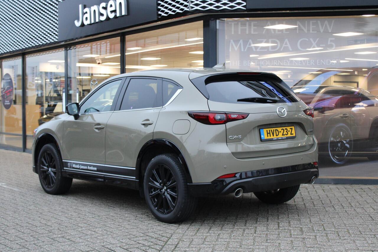 Mazda CX-5 2.0 e-SkyActiv-G M Hybrid 165 Homura , Demovoordeel ¤ 7.100-, Leder Pack, Adap.Cruise, Navi, Apple Carplay, 360 Camera, PDC, HUD, Stoelverwarming/ventilatie, 19" LMV