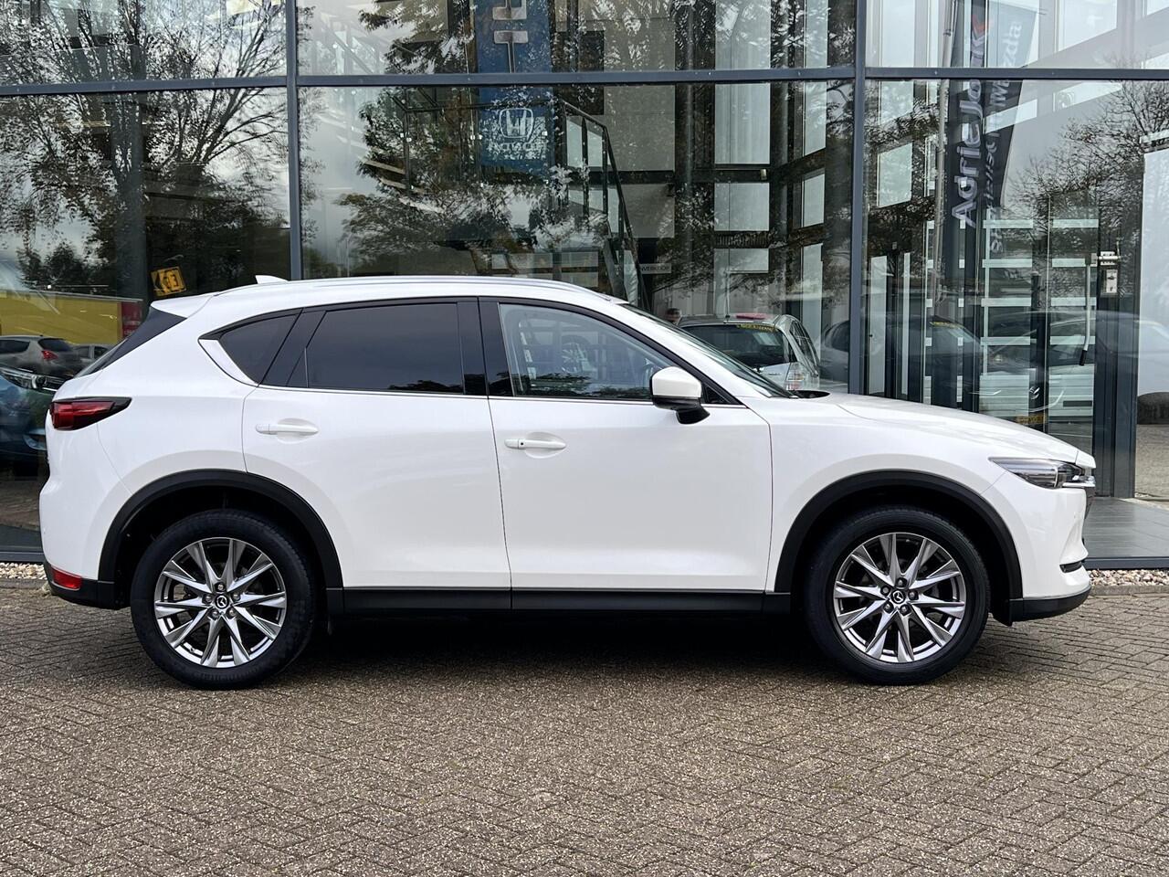 Mazda CX-5 2.0 SkyActiv-G 165 Luxury AUTOMAAT | TREKHAAK | 360gr CAMERA | EL. A.KLEP | Bose AUDIO | LEDER | STOEL VERWARMING en VENTILATIE | NED.AUTO | DELAER ONDERHOUDEN