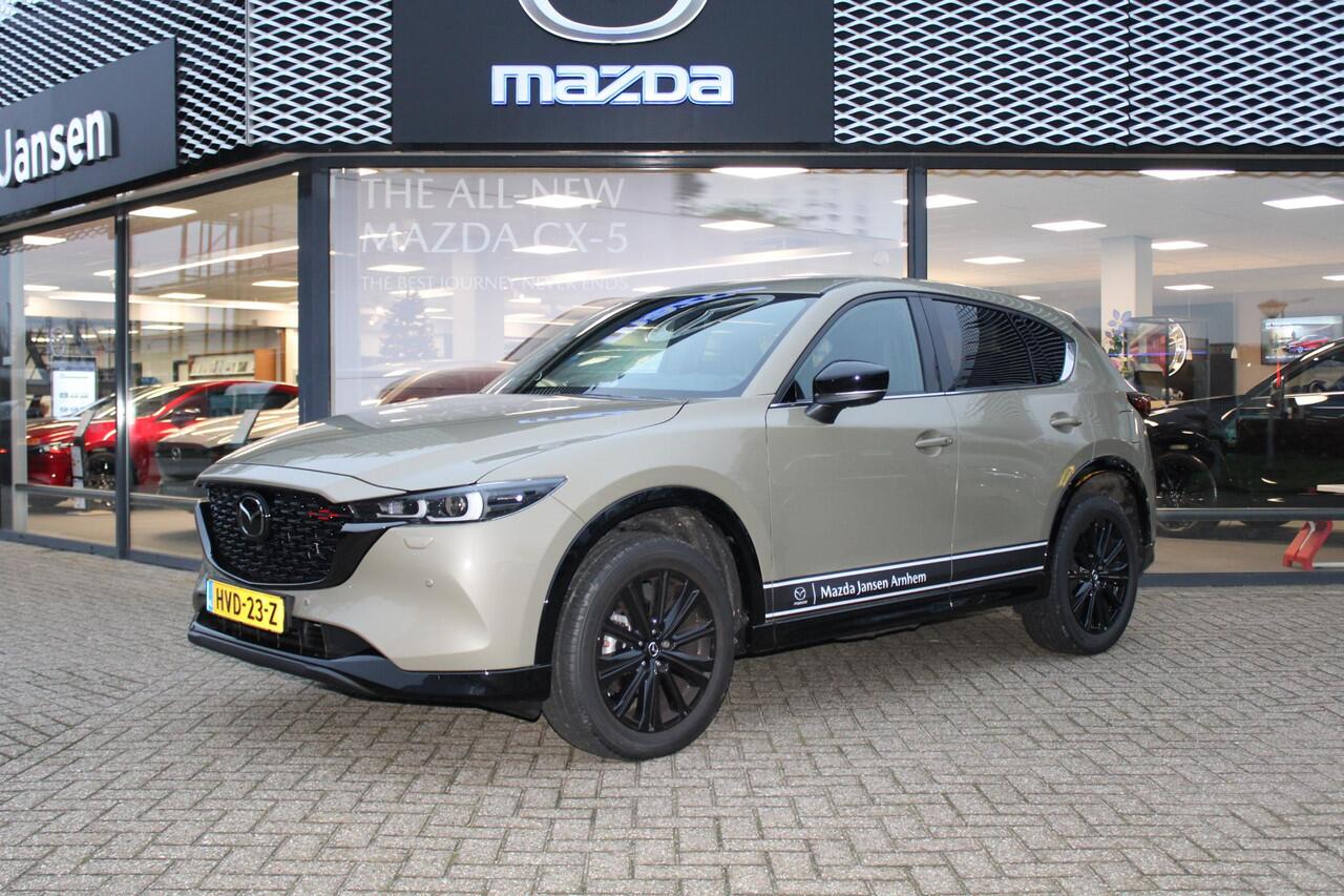 Mazda CX-5 2.0 e-SkyActiv-G M Hybrid 165 Homura , Demovoordeel ¤ 7.100-, Leder Pack, Adap.Cruise, Navi, Apple Carplay, 360 Camera, PDC, HUD, Stoelverwarming/ventilatie, 19" LMV