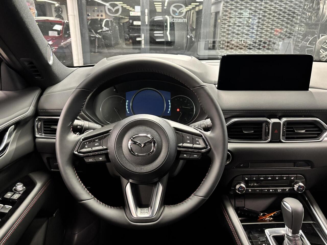 Mazda CX-5 2.0 e-SkyActiv-G M Hybrid 165 Homura , Nieuwe Auto, 10 KM, Registratievoordeel ¤ 5.000-, Leder Pack, Adap.Cruise, Navi, Apple Carplay, 360 Camera, PDC, HUD, Stoelverwarming/ventilatie, 19" LMV