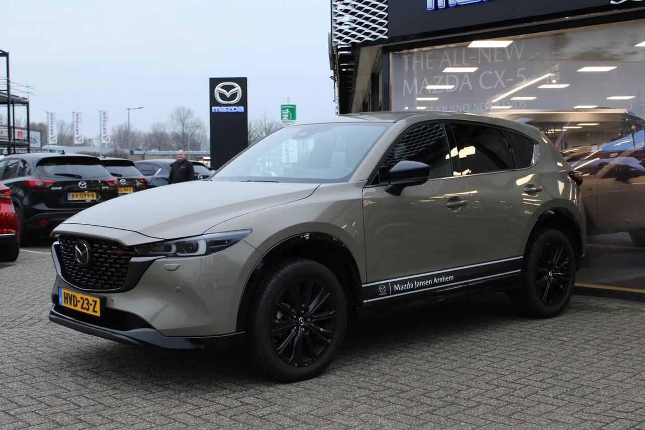 Mazda CX-5 2.0 e-SkyActiv-G M Hybrid 165 Homura , Demovoordeel ¤ 7.100-, Leder Pack, Adap.Cruise, Navi, Apple Carplay, 360 Camera, PDC, HUD, Stoelverwarming/ventilatie, 19" LMV