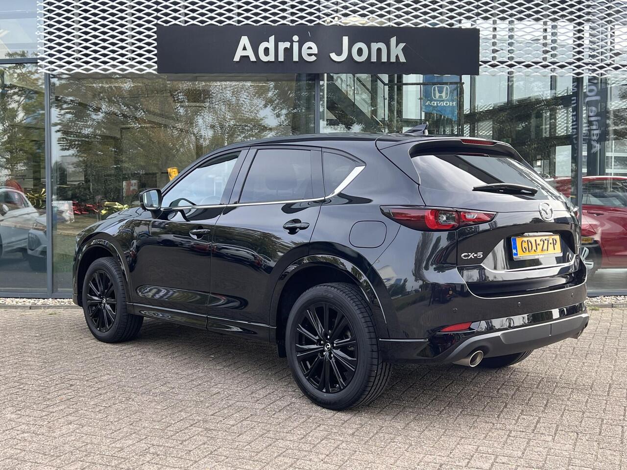 Mazda CX-5 2.0 e-SkyActiv-G M Hybrid 165 Homura AUTOMAAT | COMFORT PACK | ELEKTR.ACHTEKLEP | ELEKTR. STOELEN | 360° GRADEN CAMERA | STOEL- EN STUURVERWARMING | STOELVENTILATIE | LEDER | BOSE AUDIO |PARKEERSENSOREN V+A | NED. AUTO |