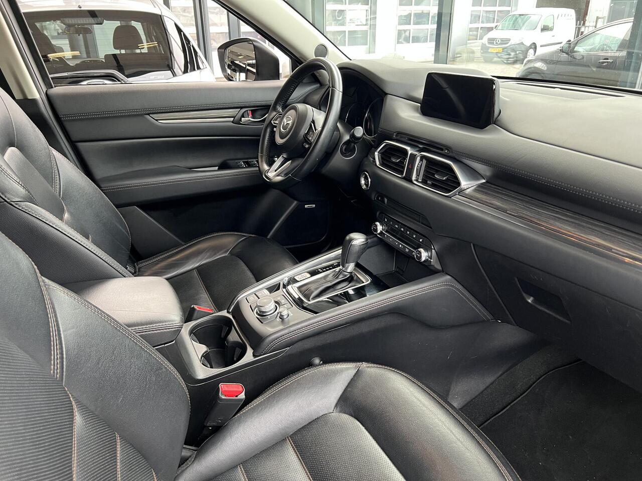 Mazda CX-5 2.0 SkyActiv-G 165 Luxury AUTOMAAT | TREKHAAK | 360gr CAMERA | EL. A.KLEP | Bose AUDIO | LEDER | STOEL VERWARMING en VENTILATIE | NED.AUTO | DELAER ONDERHOUDEN