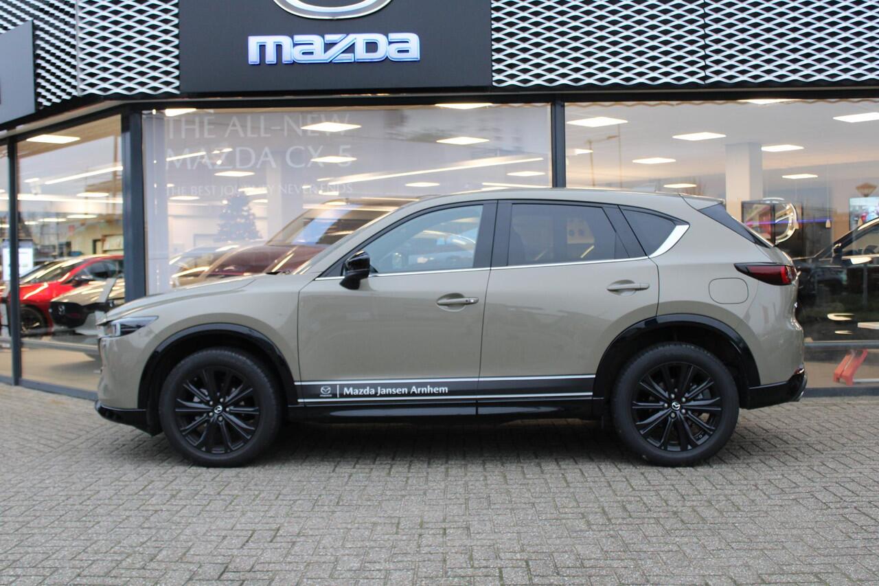Mazda CX-5 2.0 e-SkyActiv-G M Hybrid 165 Homura , Demovoordeel ¤ 7.100-, Leder Pack, Adap.Cruise, Navi, Apple Carplay, 360 Camera, PDC, HUD, Stoelverwarming/ventilatie, 19" LMV