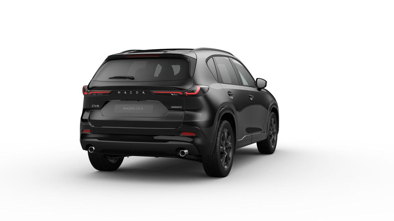 Mazda CX-5 Homura - Tan lederen interieur | 19-inch lichtmetalen velgen, Black | Alarmsysteem | Automatisch dimmende binnenspiegel met randloos design