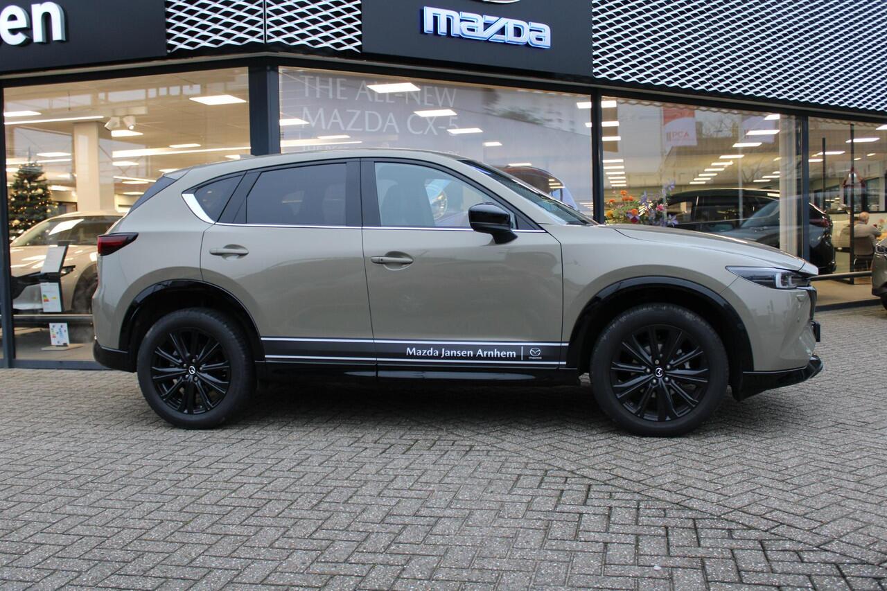 Mazda CX-5 2.0 e-SkyActiv-G M Hybrid 165 Homura , Demovoordeel ¤ 7.100-, Leder Pack, Adap.Cruise, Navi, Apple Carplay, 360 Camera, PDC, HUD, Stoelverwarming/ventilatie, 19" LMV