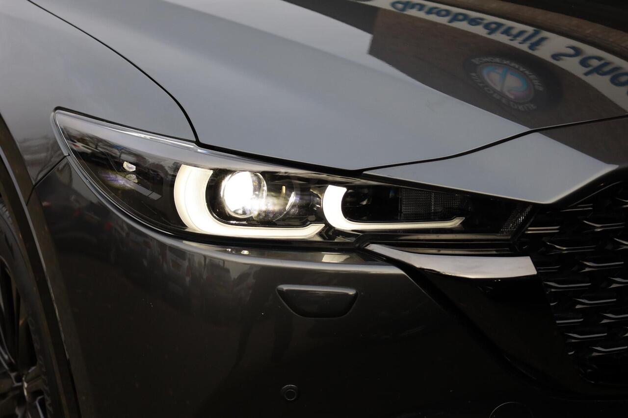 Mazda CX-5 2.0 e-SkyActiv-G M Hybrid 165 Homura 360-CAMERA STOELKOELING STUURVERW. 4xSTOELVERW. HUD/ADD LEER MEMORY BOSE CARPLAY DAB NAVI ELEK.LAADKLEP 19"LMV 2xKEYLESS ENZ!