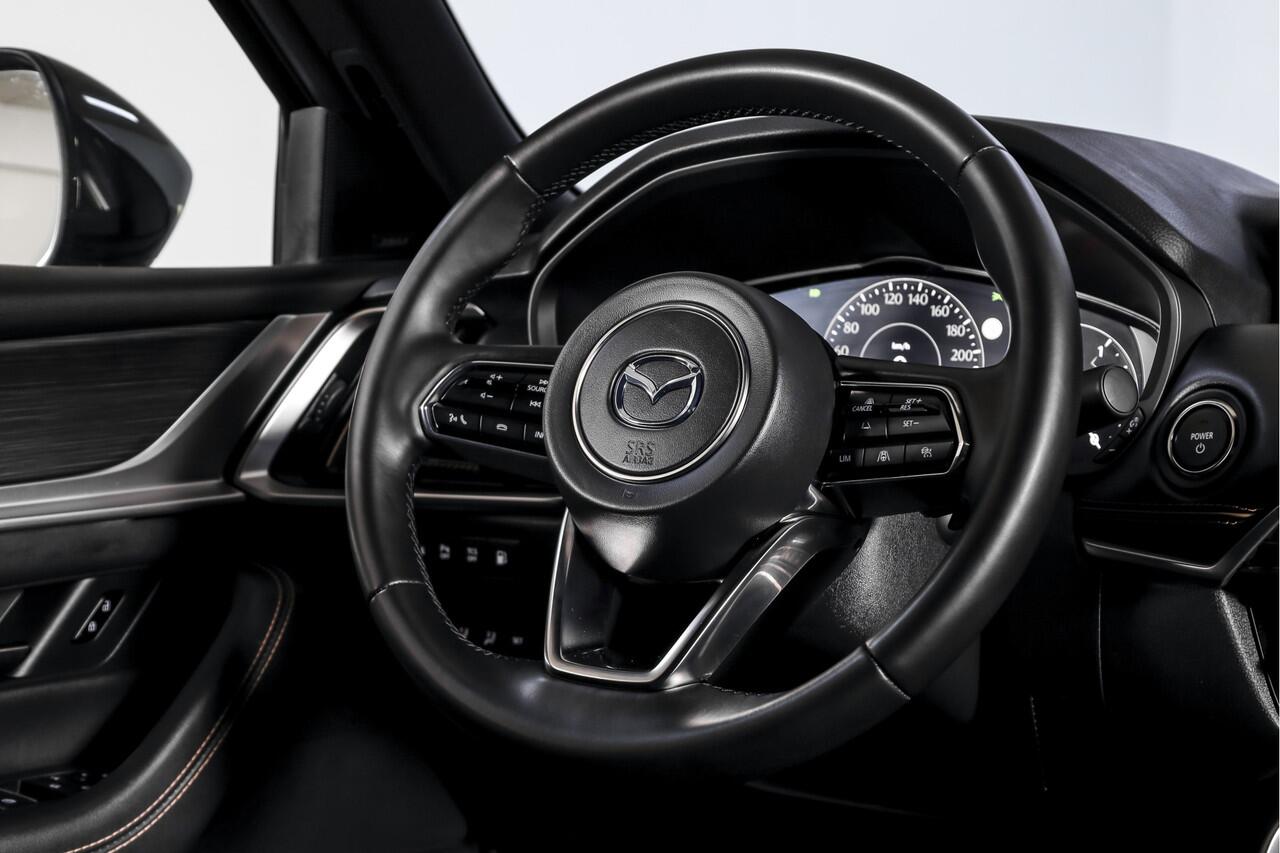 Mazda CX-60 2.5 e-SkyActiv PHEV Homura Plus | S/K-Panodak | Adapt. Cruise | Elek. Stoel-+verwarming & Ventilatie | Leder | HUD | 360 Camera | Bose | NAV+App. Connect | LM 20" | 0617