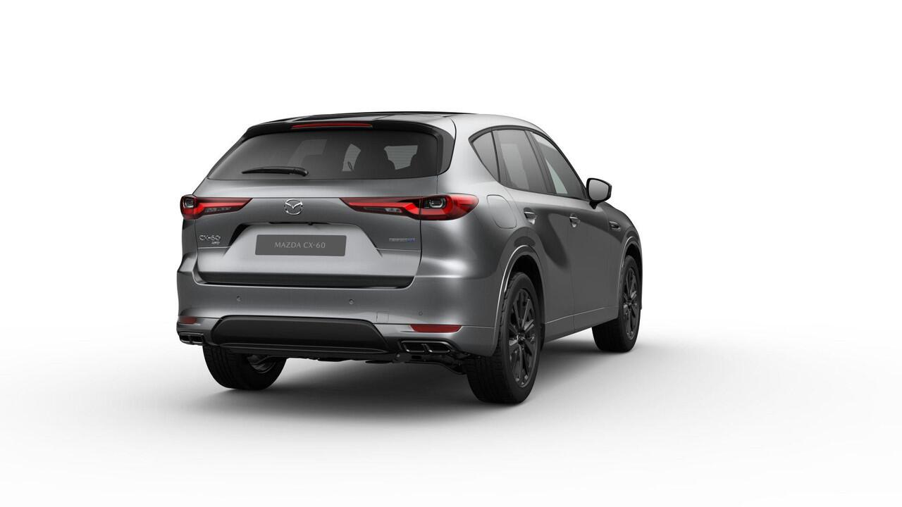 Mazda CX-60 Homura Business Edition - Zwart Nappa Leder | 12,3-inch TFT-kleurendisplay met bediening via centrale HMI Commander, touchscreen (voor Apple CarPlay / Android Auto(TM)) of voice control | 12,3-inch digitale meterset | 20-inch lichtmetalen velgen, Black