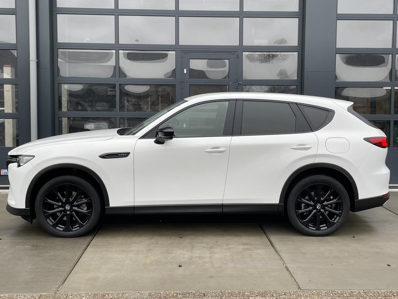 Mazda CX-60 2.5 e-SkyActiv 327 pk PHEV AUTOMAAT Exclusive-Line NAVI | ACHTERUITRIJCAMERA | TREKHAAK | BLACK-PAKKET | 20 INCH LMV FABRIEKS-GARANTIE | WINTERPAKKET | TREKGEWICHT 2500 KG