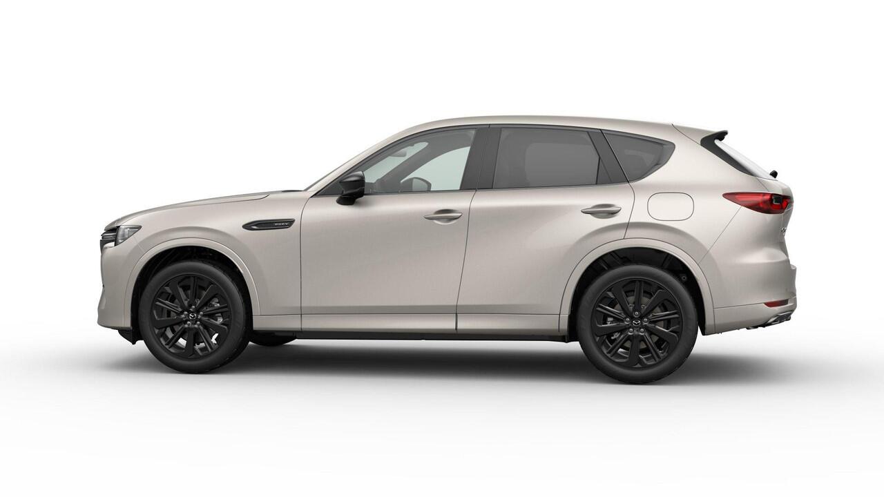 Mazda CX-60 Homura Business Edition - Zwart Nappa Leder | 12,3-inch TFT-kleurendisplay met bediening via centrale HMI Commander, touchscreen (voor Apple CarPlay / Android Auto(TM)) of voice control | 12,3-inch digitale meterset | 20-inch lichtmetalen velgen, Black