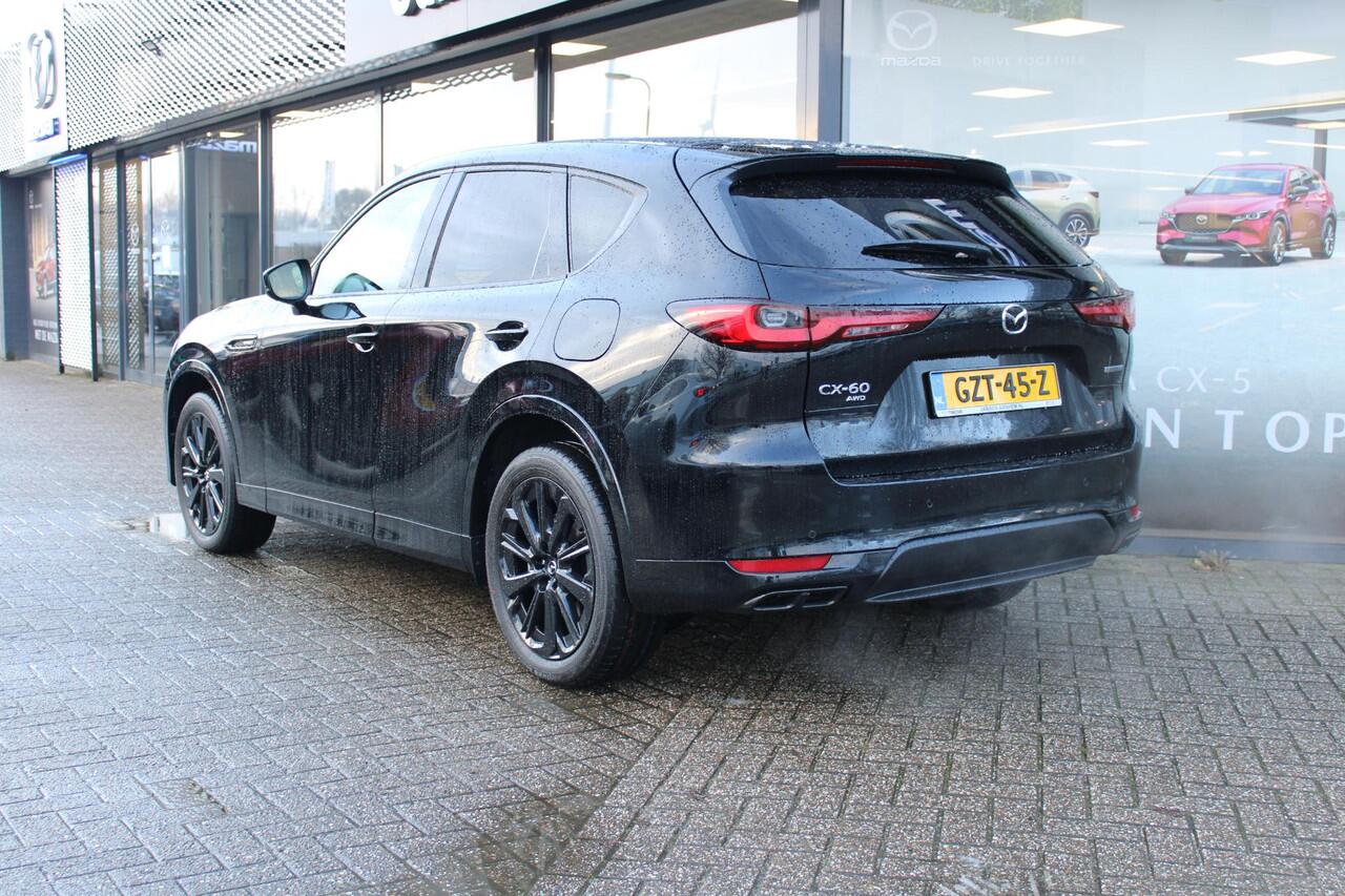 Mazda CX-60 2.5 e-SkyActiv PHEV 327 Homura , Demovoordeel ¤ 12.790,-, CS Pack, DA Pack, Alarm, Leder, 360 Camera, Bose, Adap Cruise, LMV 20 Inch
