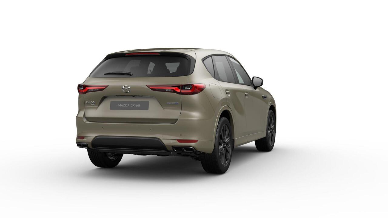 Mazda CX-60 Homura Business Edition | 12,3-inch TFT-kleurendisplay met bediening via centrale HMI Commander, touchscreen (voor Apple CarPlay / Android Auto(TM)) of voice control | 12,3-inch digitale meterset | 20-inch lichtmetalen velgen, Black
