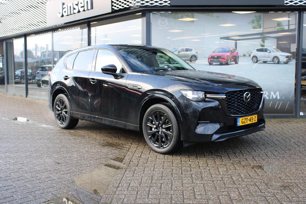 Mazda CX-60 2.5 e-SkyActiv PHEV 327 Homura , Demovoordeel ¤ 12.790,-, CS Pack, DA Pack, Alarm, Leder, 360 Camera, Bose, Adap Cruise, LMV 20 Inch