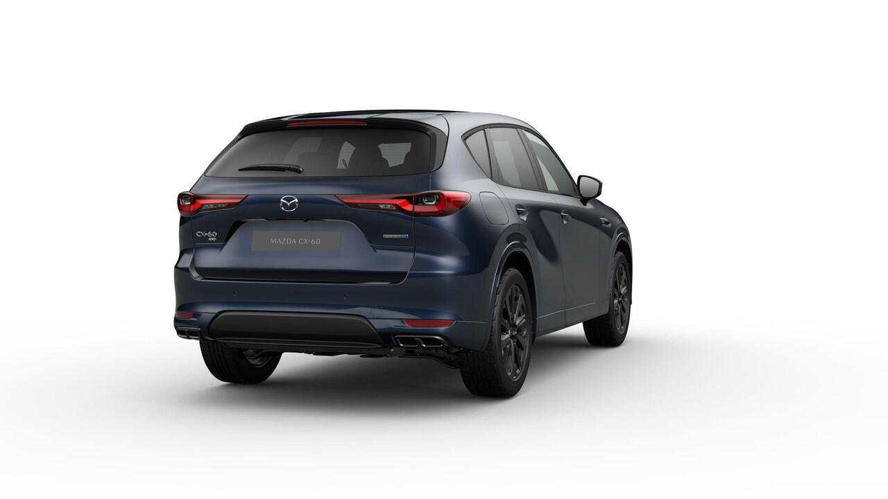 Mazda CX-60 Homura Plus - Zwart Nappa Leder | 12,3-inch TFT-kleurendisplay met bediening via centrale HMI Commander, touchscreen (voor Apple CarPlay / Android Auto(TM)) of voice control | 12,3-inch digitale meterset | 20-inch lichtmetalen velgen, Black