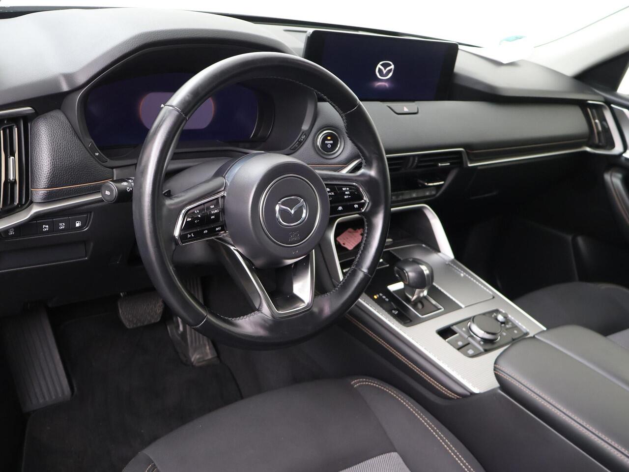 Mazda CX-60 2.5 e-SkyActiv PHEV Exclusive-Line | 328 PK | SoH 89 % | Automaat | Digitale Cockpit | Automatische verlichting | Led-licht | Flippers | Cruise control | Speedlimiter | Achteruitrijcamera | PDC voor & achter | Auto