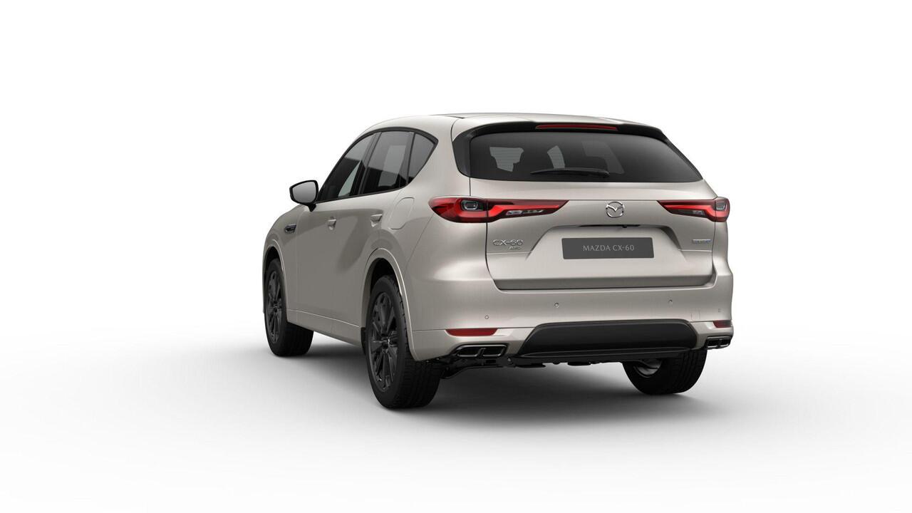 Mazda CX-60 Homura Business Edition - Zwart Nappa Leder | 12,3-inch TFT-kleurendisplay met bediening via centrale HMI Commander, touchscreen (voor Apple CarPlay / Android Auto(TM)) of voice control | 12,3-inch digitale meterset | 20-inch lichtmetalen velgen, Black
