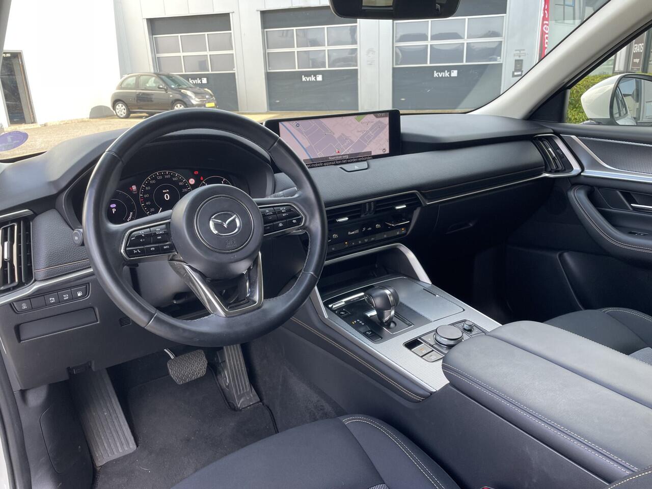 Mazda CX-60 2.5 e-SkyActiv 327 pk PHEV AUTOMAAT Exclusive-Line NAVI | ACHTERUITRIJCAMERA | TREKHAAK | BLACK-PAKKET | 20 INCH LMV FABRIEKS-GARANTIE | WINTERPAKKET | TREKGEWICHT 2500 KG