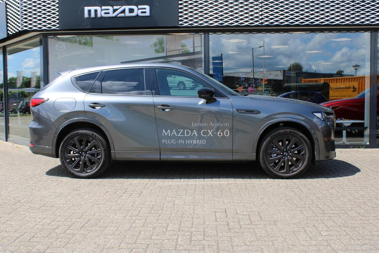 Mazda CX-60 2.5 e-SkyActiv PHEV Homura Business Edition , Demovoordeel ¤ 8.690,-, Accessoires Pakket, Klasse 3 Alarm, CS Pack, DA Pack, Leder, 360 Camera, Bose, Adap Cruise, LMV 20 Inch