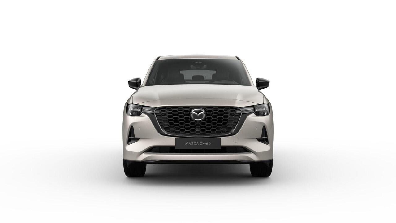 Mazda CX-60 Homura Business Edition - Zwart Nappa Leder | 12,3-inch TFT-kleurendisplay met bediening via centrale HMI Commander, touchscreen (voor Apple CarPlay / Android Auto(TM)) of voice control | 12,3-inch digitale meterset | 20-inch lichtmetalen velgen, Black