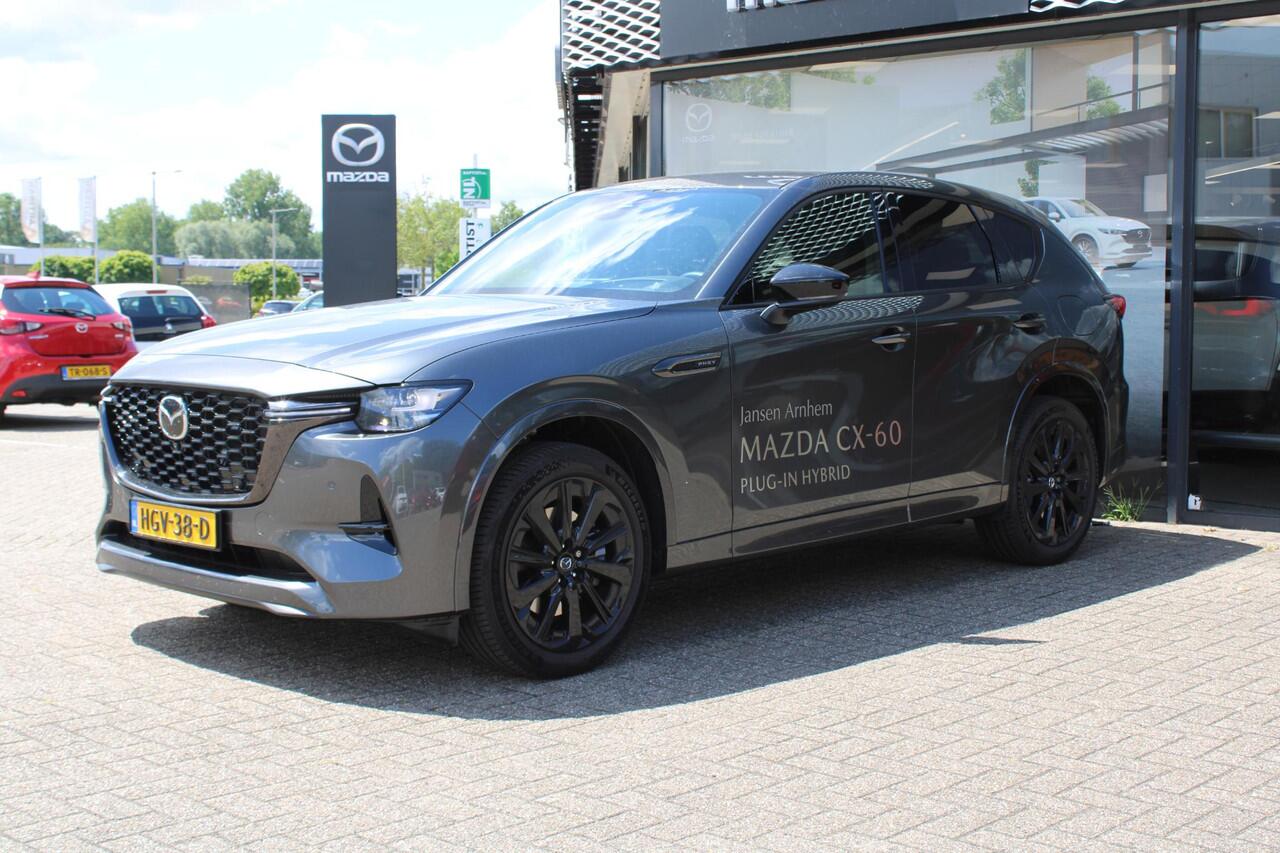 Mazda CX-60 2.5 e-SkyActiv PHEV Homura Business Edition , Demovoordeel ¤ 8.690,-, Accessoires Pakket, Klasse 3 Alarm, CS Pack, DA Pack, Leder, 360 Camera, Bose, Adap Cruise, LMV 20 Inch