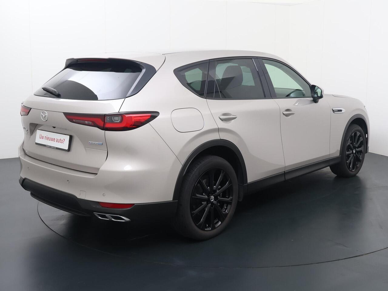 Mazda CX-60 2.5 e-SkyActiv PHEV Exclusive-Line | 328 PK | SoH 89 % | Automaat | Digitale Cockpit | Automatische verlichting | Led-licht | Flippers | Cruise control | Speedlimiter | Achteruitrijcamera | PDC voor & achter | Auto