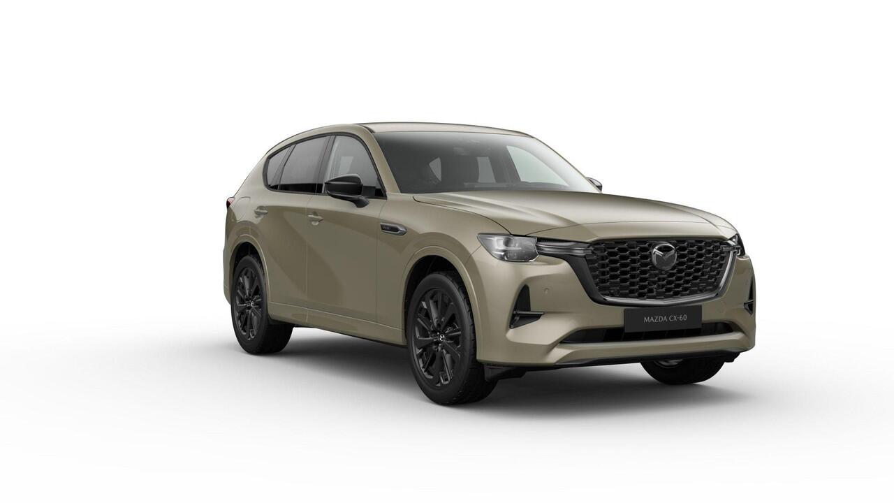 Mazda CX-60 Homura Business Edition | 12,3-inch TFT-kleurendisplay met bediening via centrale HMI Commander, touchscreen (voor Apple CarPlay / Android Auto(TM)) of voice control | 12,3-inch digitale meterset | 20-inch lichtmetalen velgen, Black