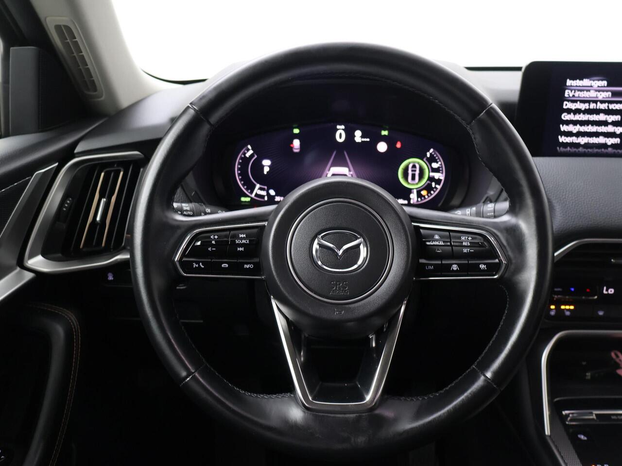 Mazda CX-60 2.5 e-SkyActiv PHEV Exclusive-Line | 328 PK | SoH 89 % | Automaat | Digitale Cockpit | Automatische verlichting | Led-licht | Flippers | Cruise control | Speedlimiter | Achteruitrijcamera | PDC voor & achter | Auto