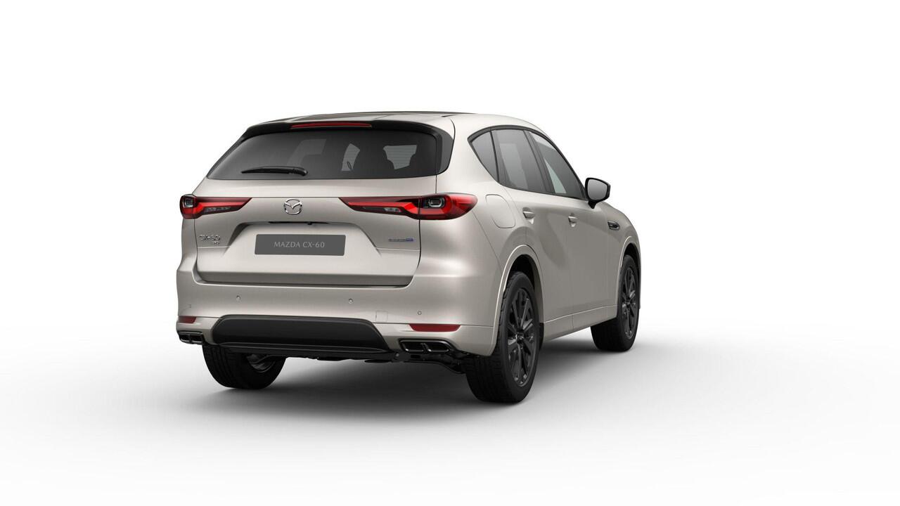 Mazda CX-60 Homura Business Edition - Zwart Nappa Leder | 12,3-inch TFT-kleurendisplay met bediening via centrale HMI Commander, touchscreen (voor Apple CarPlay / Android Auto(TM)) of voice control | 12,3-inch digitale meterset | 20-inch lichtmetalen velgen, Black