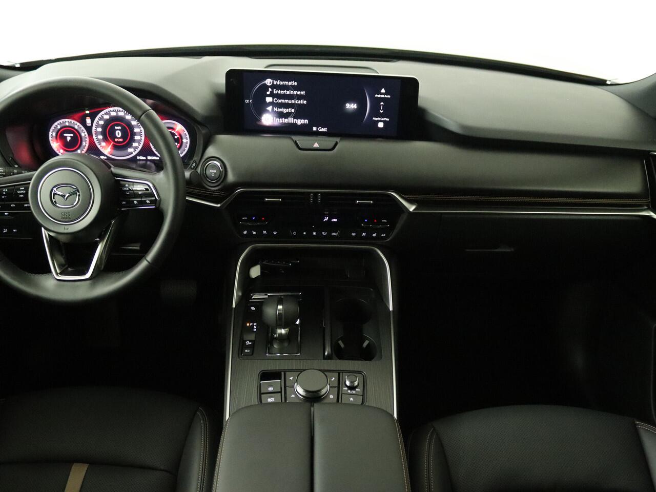 Mazda CX-60 2.5 e-SkyActiv PHEV Homura Plus | Elektrisch glazen panorama-dak | Dodehoek Ass. | LM velgen | Stoelverwarming | 360 Camera | Navigatie |