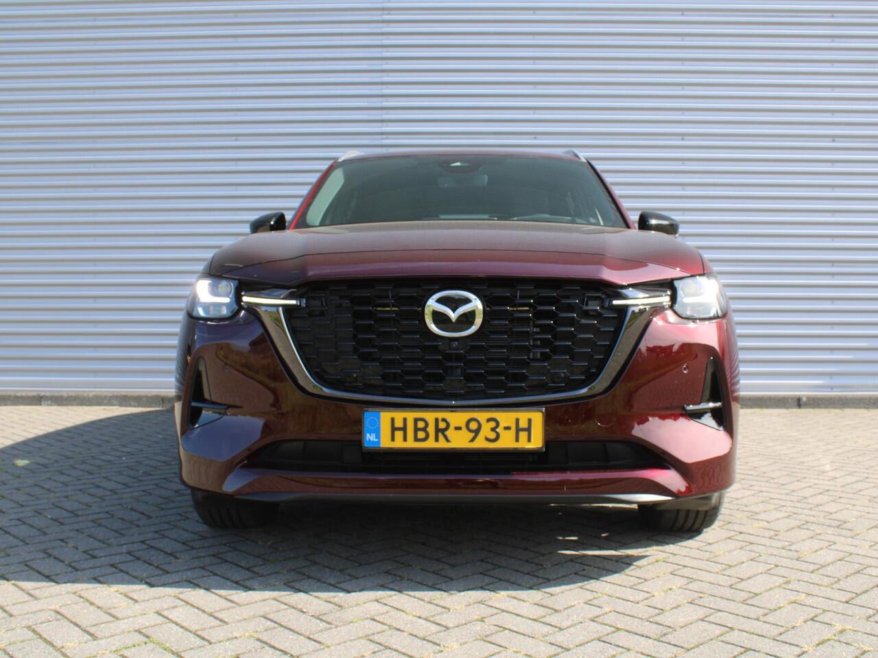 Mazda CX-80 2.5 e-SkyActiv PHEV Homura Plus | Stuur-/stoelverwarming+ventilatie | Schuifdak | Leer | HUD | Elek. stuur-/stoelverstelling | Camera rondom | 20" LM |