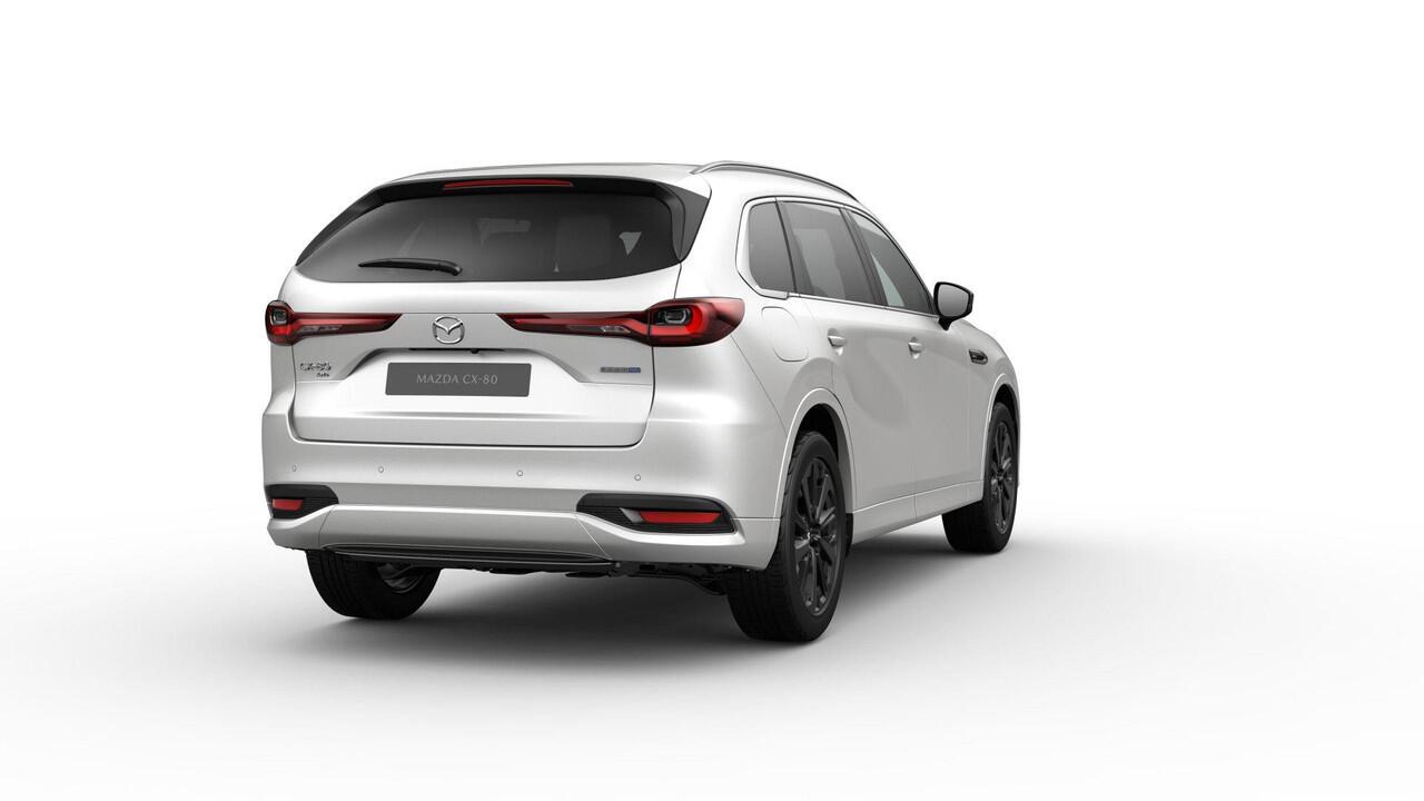 Mazda CX-80 Homura | 12,3-inch TFT-kleurendisplay met bediening via centrale HMI Commander, touchscreen (voor Apple CarPlay / Android Auto(TM)) of voice control | 12,3-inch digitale meterset | 20-inch lichtmetalen velgen, Black