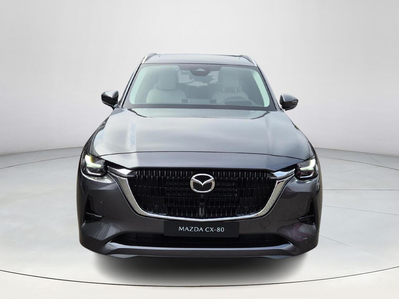Mazda CX-80 2.5 e-SkyActiv PHEV Takumi Plus | 9000,- korting | Ongekentekend | 6 persoons | Panoramadak | 360 Camera | Adaptieve cruise control | Bose | 7 Persoons |